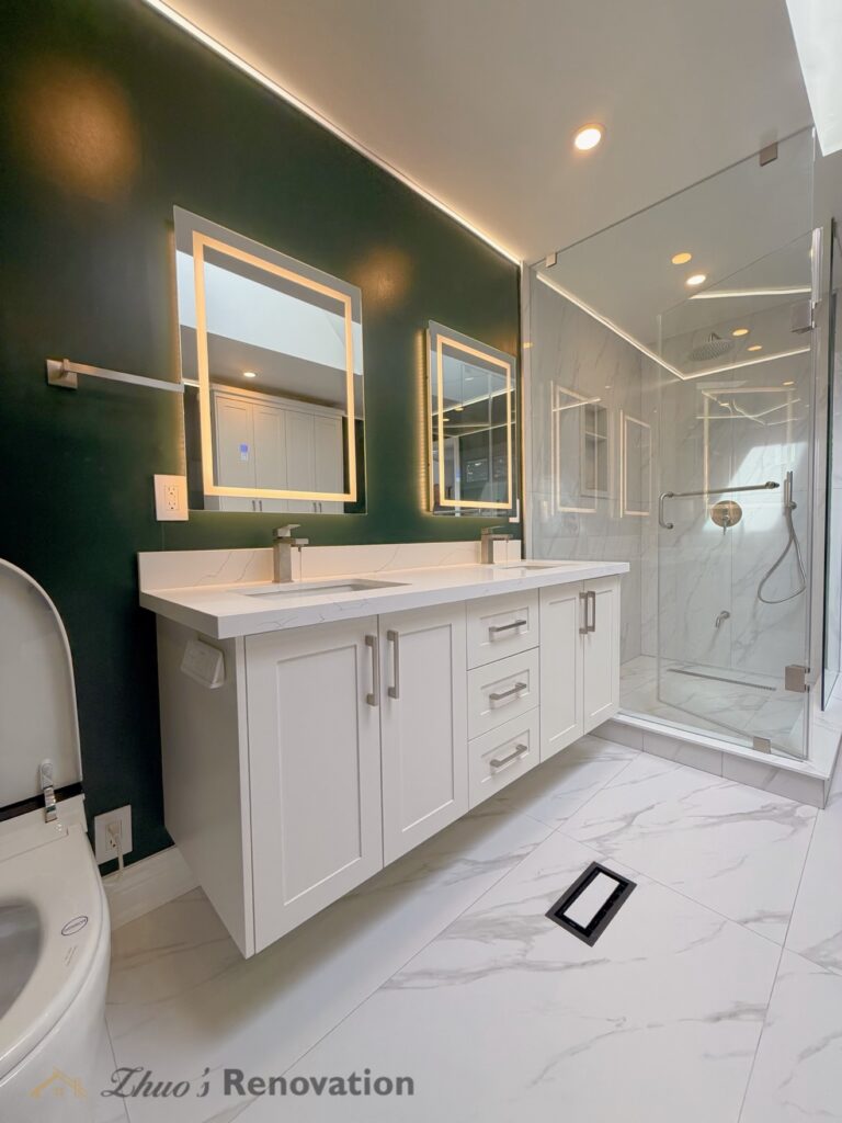 bathroom-green-vanity-shower